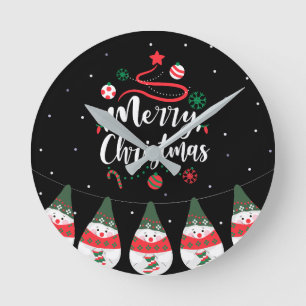 Kerst Jingle Bells Joyful Groeten Collectie Ronde Klok