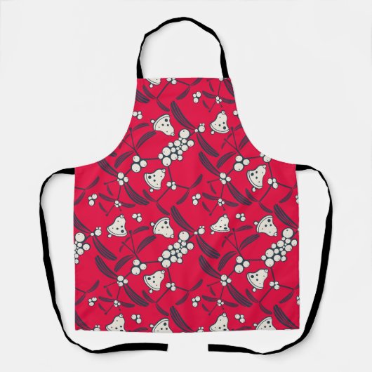 Kerst Jingle Bells Joyful Groeten Collectie Schort (Voorkant)