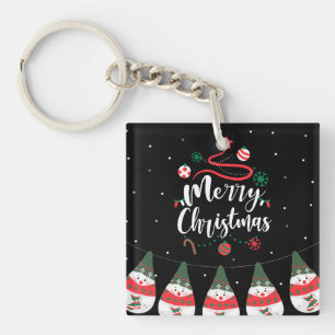 Kerst Jingle Bells Joyful Groeten Collectie Sleutelhanger