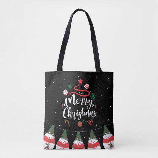 Kerst Jingle Bells Joyful Groeten Collectie Tote Bag (Voorkant)