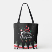 Kerst Jingle Bells Joyful Groeten Collectie Tote Bag (Achterkant)