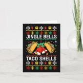 Kerst Jingle Bells Taco Shells Funny Family Ug Kaart (Voorkant)