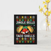 Kerst Jingle Bells Taco Shells Funny Family Ug Kaart (Gele Bloem)