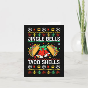 Kerst Jingle Bells Taco Shells Funny Family Ug Kaart