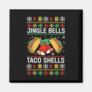 Kerst Jingle Bells Taco Shells Funny Family Ug Magneet