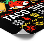 Kerst Jingle Bells Taco Shells Funny Family Ug Poster (Hoek)