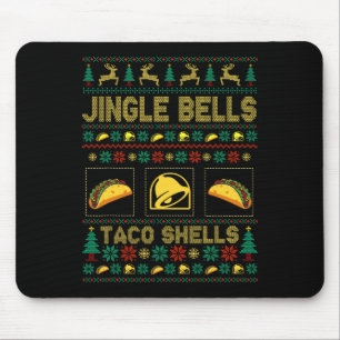 Kerst Jingle Bells Taco Shells Leuk Lelijk Kerstmi Muismat