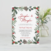 Kerst Jingle & Mingle Kaart (Staand voorkant)