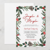 Kerst Jingle & Mingle Kaart (Voorkant / Achterkant)