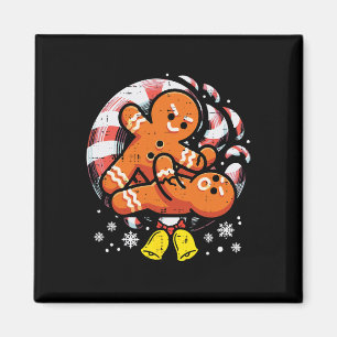 Kerst Jiu Jitsu Gingerbread Xmas Bjj Wrestling Magneet