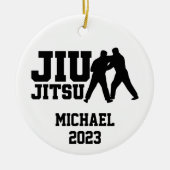 Kerst Jiu Jitsu Persoonlijk Keramisch Ornament (Voorkant)