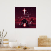 Kerst John 3:16 Poster (Keuken)