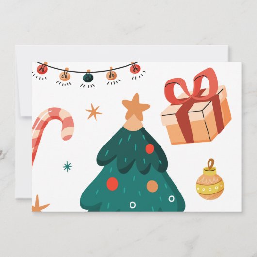 Kerst Jolly Goede Tijd 1e Verjaardag Foto Kaart (Achterkant)