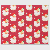 Kerst Jolly Santa Merry Fun Cadeaupapier (Vlak)