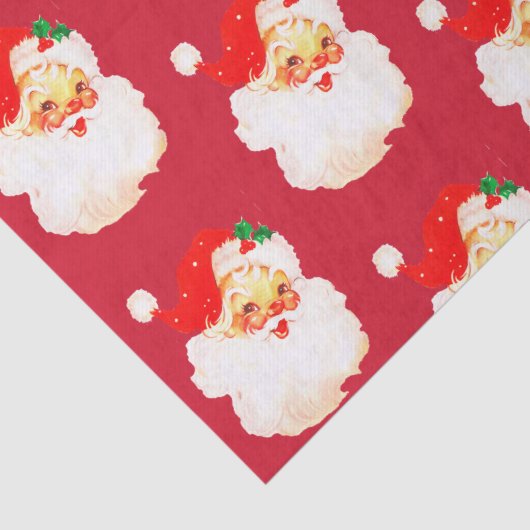 Kerst Jolly Santa Merry Fun Tissuepapier (Detail)