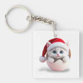 Kerst jong dier sleutelhanger