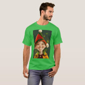 Kerst jongen grappig t-shirt (Voorkant volledig)