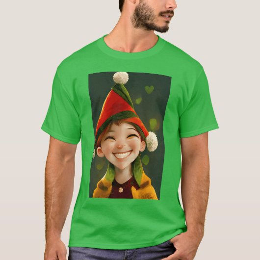 Kerst jongen grappig t-shirt (Voorkant)