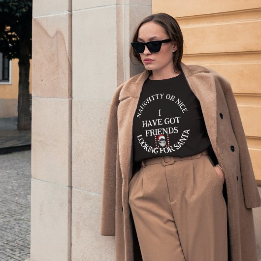 Kerst jongens op zoek naar de kerstman t-shirt