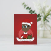 Kerst jongens stripverhaal feestdagenkaart (Staand voorkant)