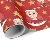 Kerst jongenscartoon inpakpapier (Rol Hoek)