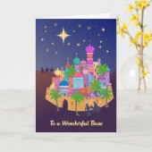 Kerst Joy Bethlehem voor Boss Kaart (Gele Bloem)