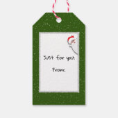 Kerst Joy Buffalo Plaid Cadeaulabel (Achterkant)