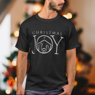 Kerst JOY Christelijk Religieus Kerstfeest T-shirt