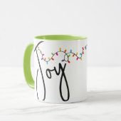 Kerst Joy Custom Branded Mok (Voorkant links)