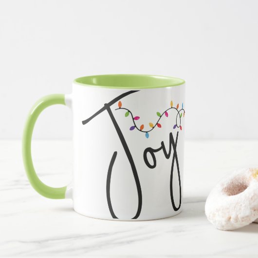 Kerst Joy Custom Branded Mok (Met donut)