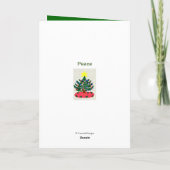 Kerst Joy Engel Boom Lights Feestdagen Kaart (Achterkant)