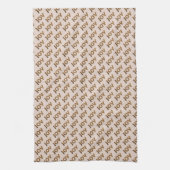 Kerst Joy Luipaard Patroon Theedoek (Verticaal)