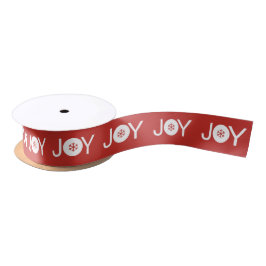 Kerst-Joy Red Ribbon Satijnen Lint