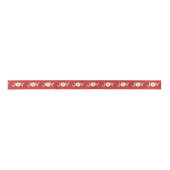 Kerst-Joy Red Ribbon Satijnen Lint (Voorkant)