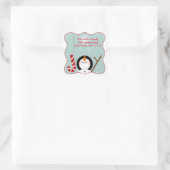Kerst Joy Snowman Adresetiketten Stickers (Tas)