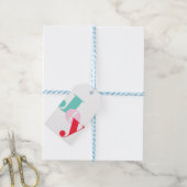 Kerst Joy typografie Cadeau Labels Cadeaulabel (Met Touw)