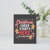 Kerst juichen begint hier geestelijke gezondheid b save the date (Staand voorkant)