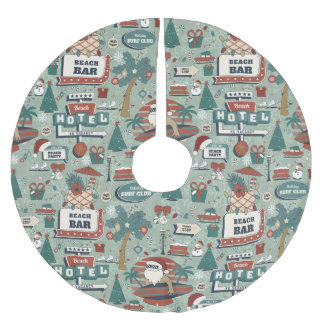 kerst juli route 25 strand tropische kerstman kerstboom rok
