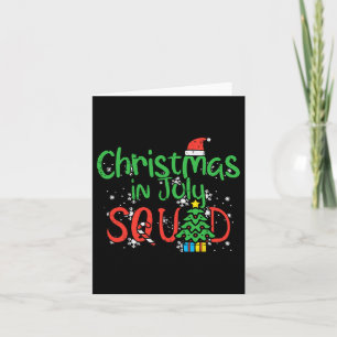 Kerst Juli Squad Zomer Kerstmis Familie Match Vrou Kaart