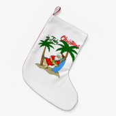 kerst juli tropische santa claus kleine kerstsok (Voorkant (Hangend))