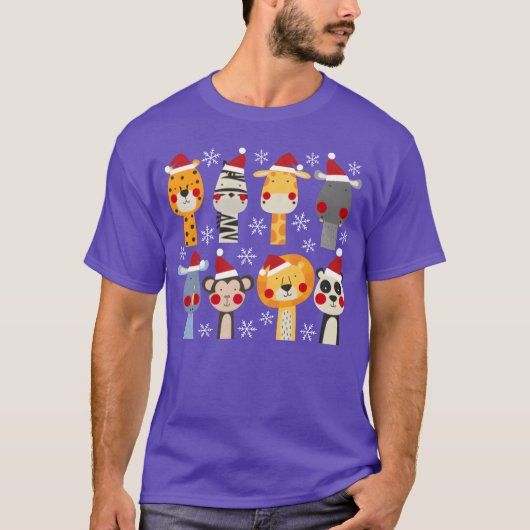 Kerst Jungle vriend T-shirt (Voorkant)
