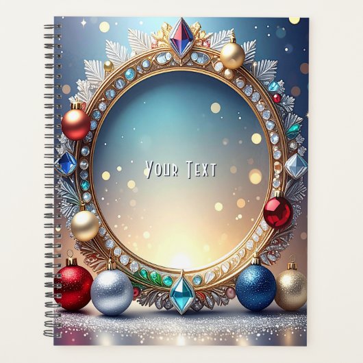Kerst Juwelen Frame Vakantie Planner (Voorkant)
