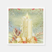 Kerst  kaars servetten (Voorkant)