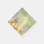 Kerst kaars servetten (Hoek)