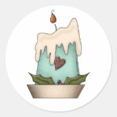 Kerst Kaars Stickers (Voorkant)