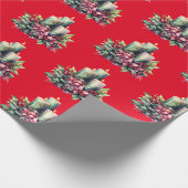 Kerst kaarsen inpakpapier (Hoek)