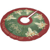 Kerst  kaarslicht gepersonaliseerd kerstboom rok (Gekanteld)