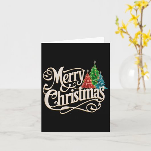kerst kaart (Gele Bloem)