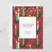 Kerst Kaart aangepaste foto  achtergrond (Achterkant)