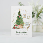 Kerst Kaart Across the Miles 3.5x5" (Staand voorkant)